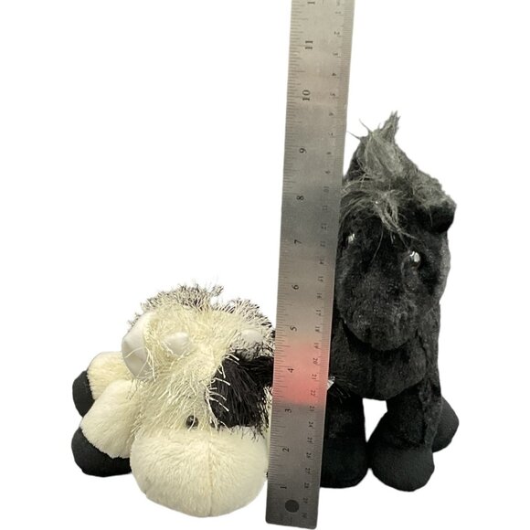 Ganz Webkinz Black & White Horse & Cow Plush Set - Picture 9 of 9